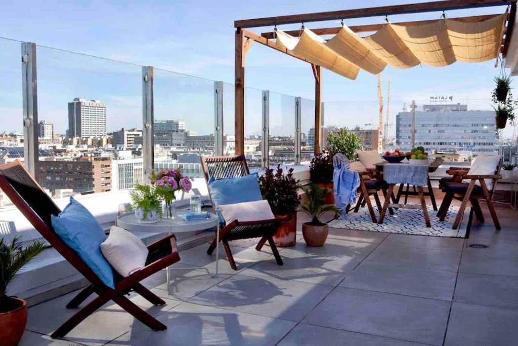 Wishome - Atico Con Espectacular Terraza En Bernabeu Madrid Buitenkant foto