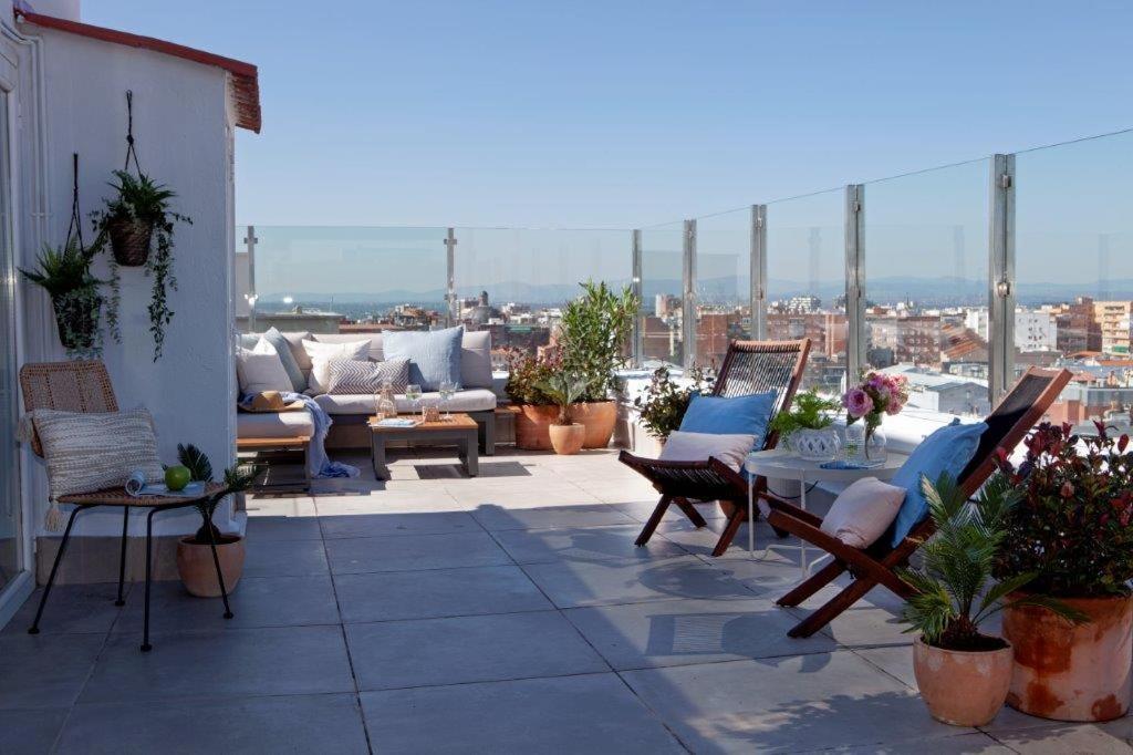 Wishome - Atico Con Espectacular Terraza En Bernabeu Madrid Buitenkant foto
